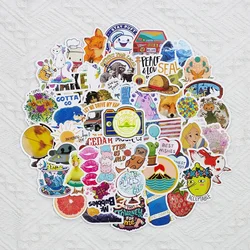 Autocollant mignon dessin animé, 50 pièces, pour téléphone portable, guitare, casque d'ordinateur portable, Automobile, tasse d'eau, papeterie de décoration, DIY bricolage 