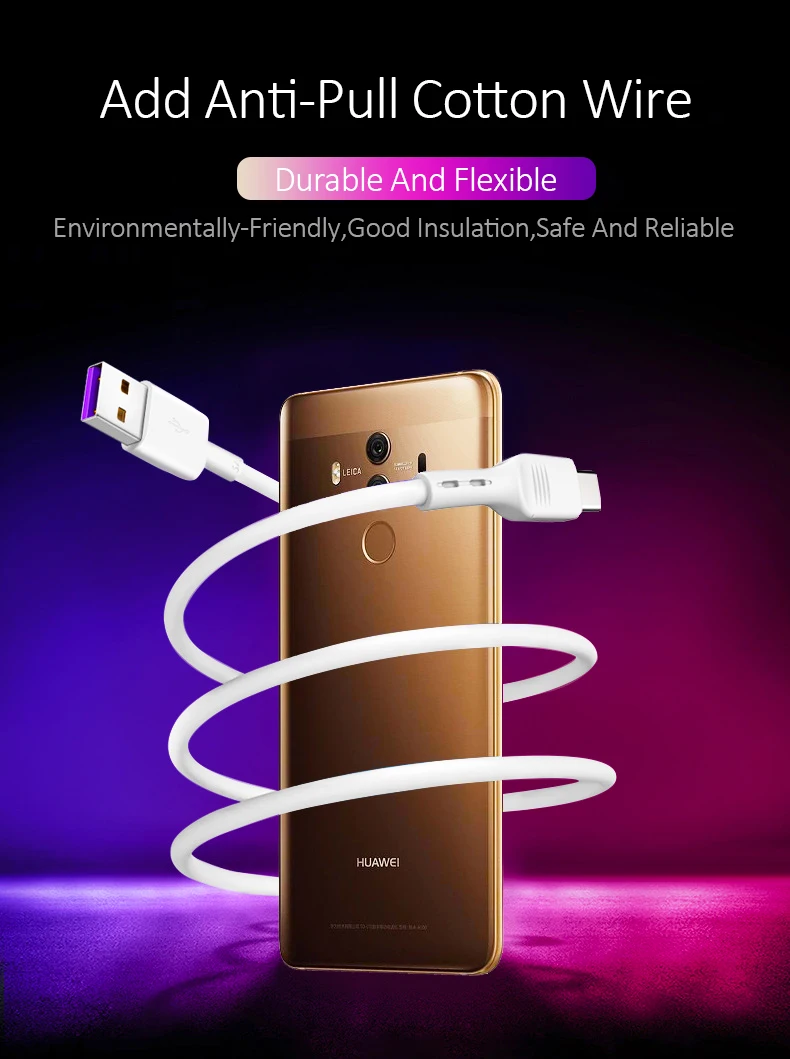 1,8 м USB кабель 5A Быстрая зарядка type C кабель для huawei P30 Pro Xiaomi 8 samsung S8 S9 C Тип зарядного устройства для смартфонов зарядный провод