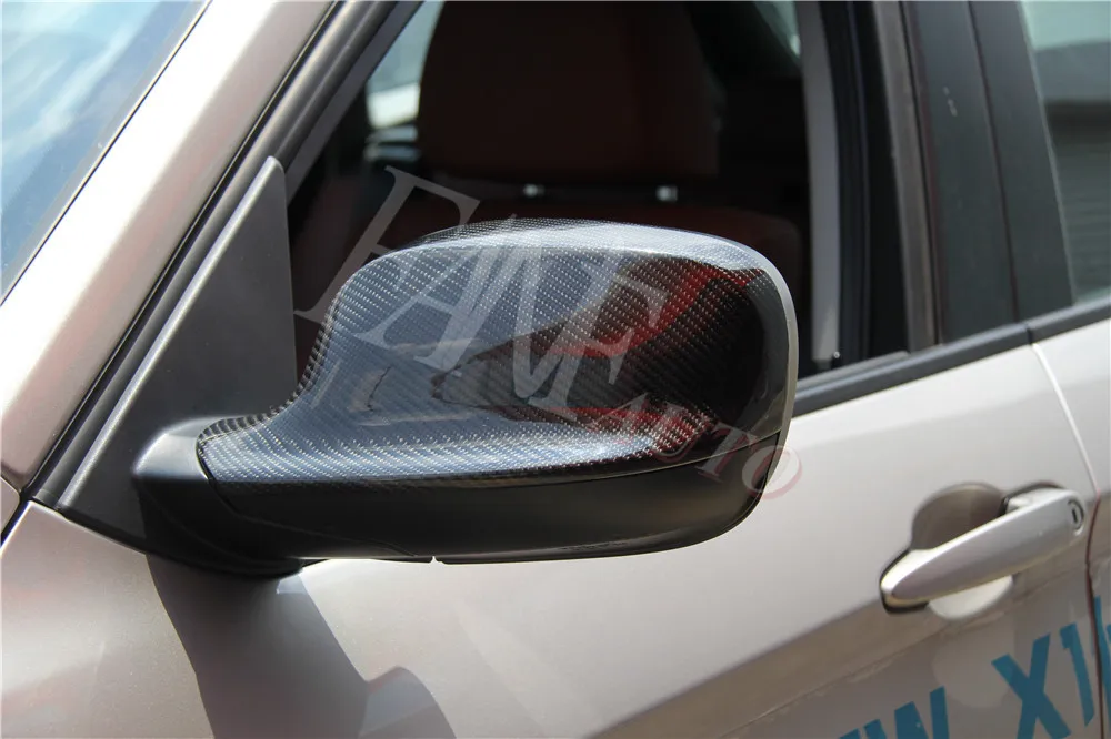 Настоящая крышка зеркала заднего вида из углеродного волокна для BMW X3 F25 2010-2013X1 E84 2011-2013