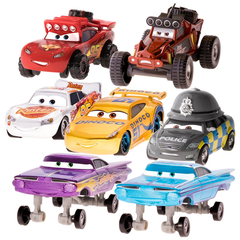 Disney Pixar Cars 2 3 Lightning McQueen Cruz Ramirez Ramone 1:55 литье под давлением микро-гонщиков модель