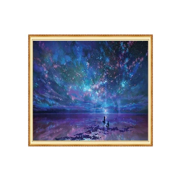 

Meian Starry sky full square diamond 5D DIY Diamond art 3D Diamond painting Kit cross stitch diamond mosaic photo home decor