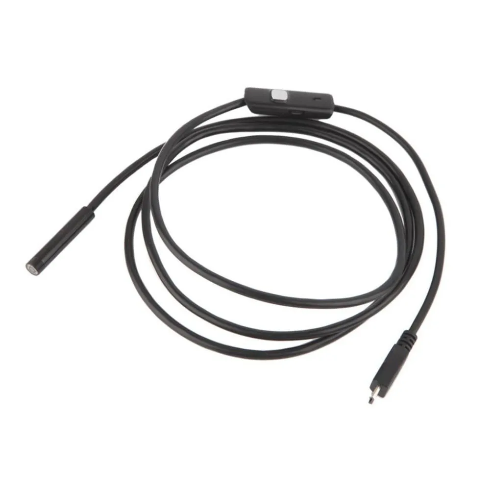 7 мм объектив Android USB эндоскоп камера OTG USB змеиная трубка Инспекционная камера IP68 Водонепроницаемый 6 шт. светодиодный# T2