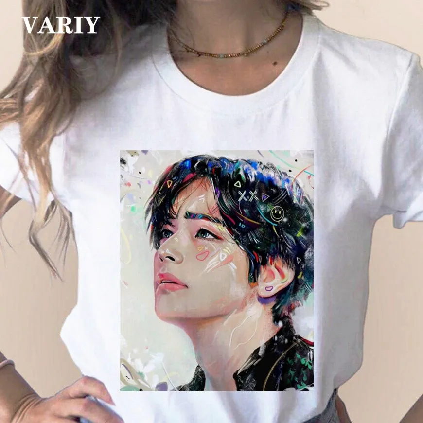 Camiseta de la Liga Juvenil a prueba de balas Kpop para mujer, Camiseta con estampado de Corea Harajuku JIN SUGA J HOPE JIMIN V JUNGKOOK, envío directo