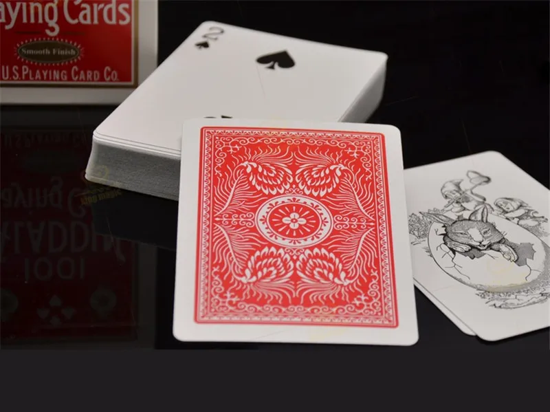 1 колода гладкая 1001 Аладдин игральные карты красный или синий Волшебная карта покер Волшебные коллекционные Волшебные трюки колоды реквизит для мага