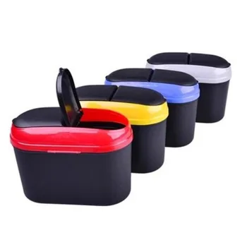 

1 pcs Mini Car Trash can Plastic Storage box Cup-shaped Trash Can auto Supplies trash can car Storage Accessories