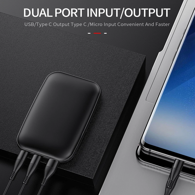 Мини внешний аккумулятор YKZ 10000 мАч быстрая зарядка QC 3 0 Type C PD для iPhone Xiaomi mi|Внешние