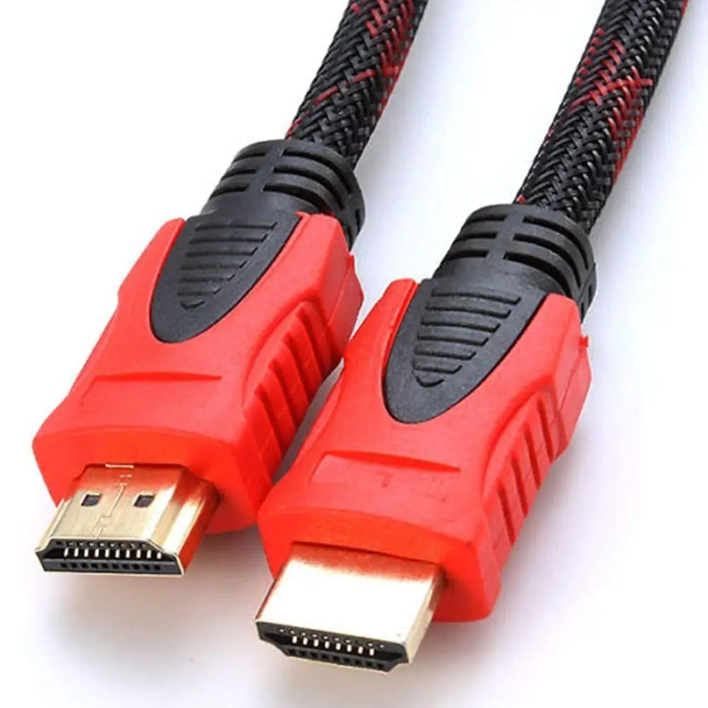 Высокая Скорость Нейлоновая оплетка высокое качество 1,5 м/3 м HDMI кабель позолоченный V1.4 HD 1080P w/Nets 3D 4K HD для ноутбука lcd HDTV PS3 кабели
