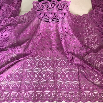 

5 yard Swiss lace fabric latest heavy beaded embroidery African 100% cotton fabrics Swiss voile lace popular Dubai style HL0709
