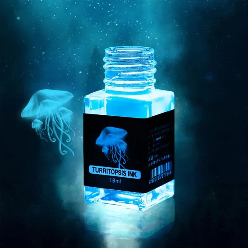 18ml Non-Carbon Magic Invisible Ink For Fountain Glass Dip Pen Creative Fluorescent Ink UV Light Gift Stationery Magic Secret No afbeelding