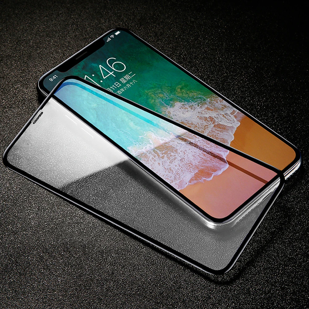 3PCS Full Cover Protective Glass Screen Protector For iPhone X XS Max XR 7 Plus 8 6 6S Tempered Glass Protection ScreenProtector