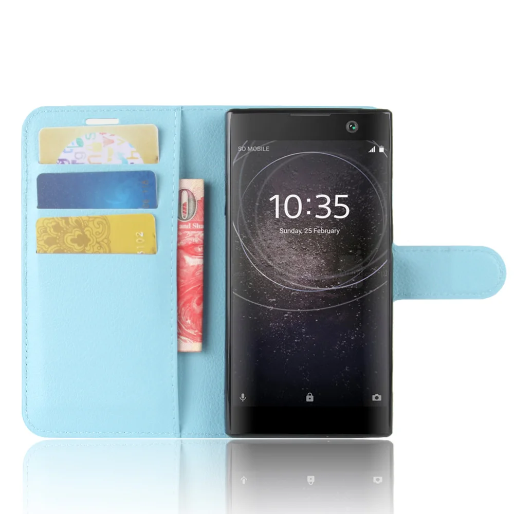 Роскошный кожаный флип чехол EMBEST для sony Xperia X XA XA1 XA2 Plus ультра кошелек чехлы