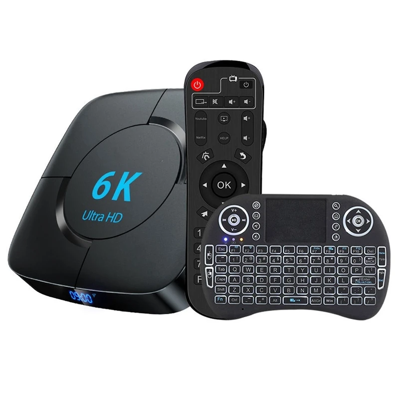 Set-Top Box H616 TV 4GB/32GB Android 10 6K HD Network Player With Mini Keyboard Set EU Plug | Электроника