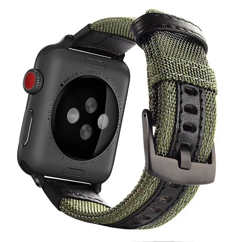 Нейлоновый ремешок для apple watch, нейлоновый ремешок серии 5 42 мм/38 мм/44 мм/40 мм для iwatch, браслет серии 4 3 2 1