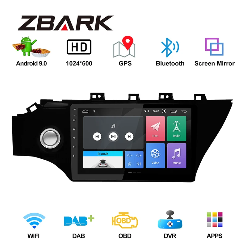 Top 10.1 inch Android9.0  RAM 2GB Car Radio Stereo Multimedia Player gps Bluetooth for KIA RIO K2  2017 2018 NO DVD TK0159 3