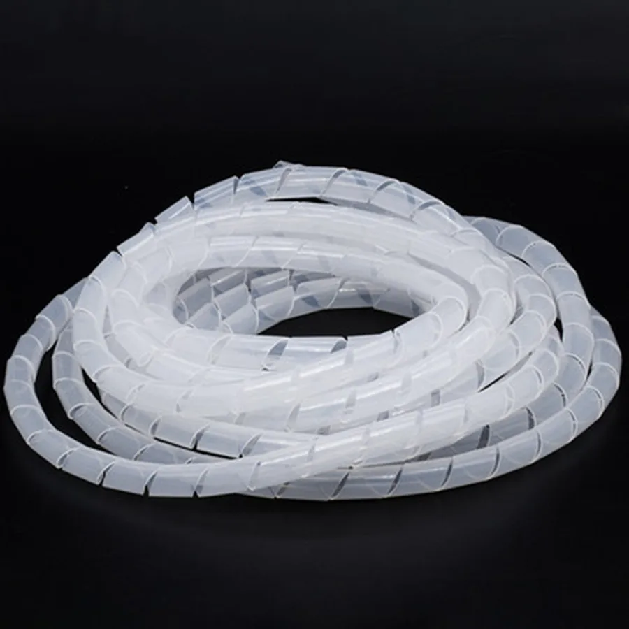 

M12 /6cm length Spiral Wrap Sleeving Band Tube Cable Protector Line Wire Cable casing Cable Sleeves Winding pipe