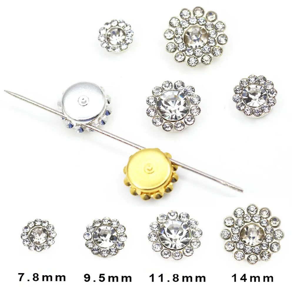 Sewing Sun Flower Claw Rhinestones 14mm Flatback Round Shiny Crystals  Stones Strass Gold Base Sew On Rhinestones For Clothes - Price history &  Review, AliExpress Seller - MAKLIN Rhinestones Directly Store