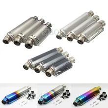 Универсальный 38-51 мм мотоциклетный глушитель труба 3 размера из нержавеющей стали GP скутер мотоцикл труба для R1 R3 R6