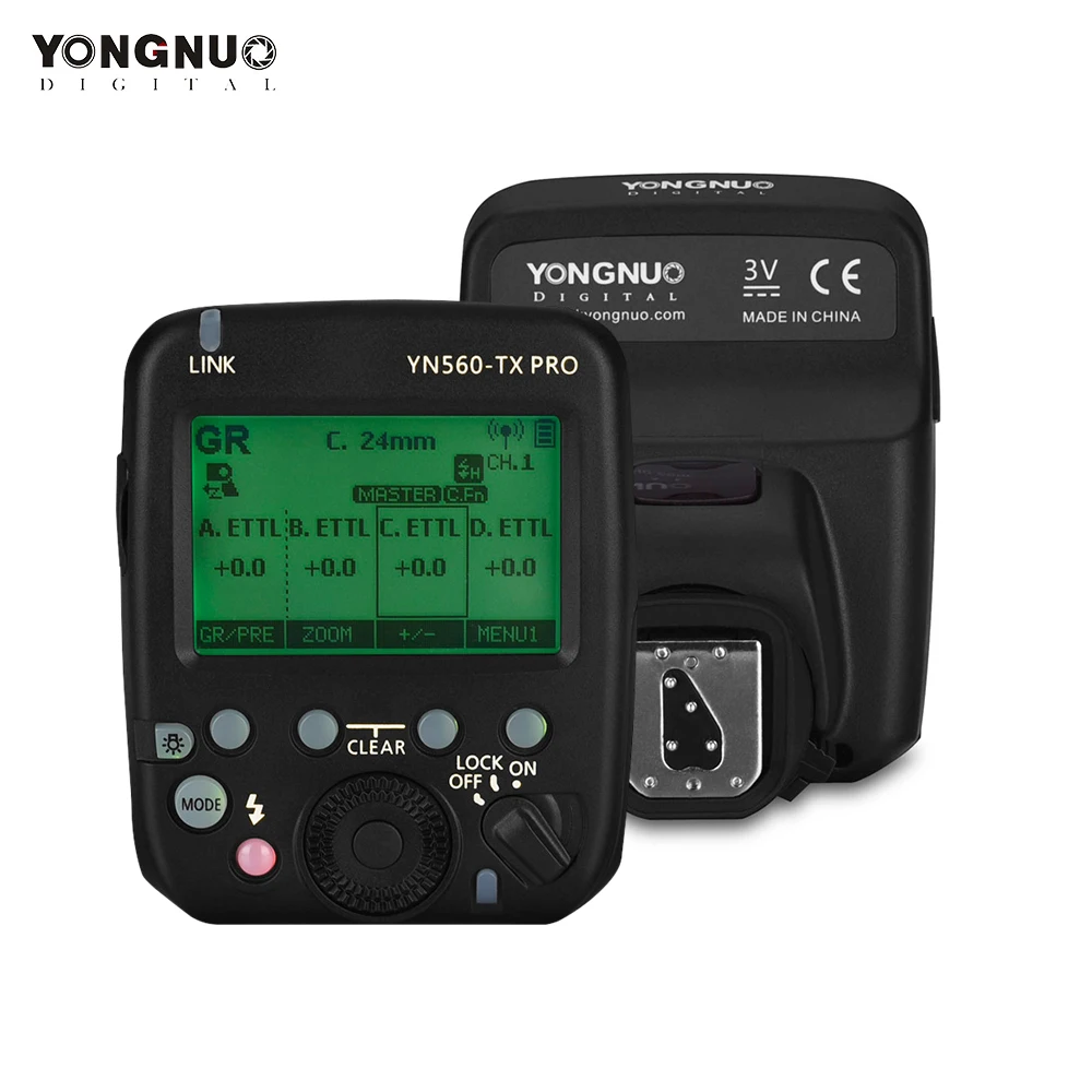 YONGNUO YN560-TX PRO 2,4G On-camera Flash Trigger Speedlite беспроводной передатчик с ЖК-экраном для камеры Nikon DSLR