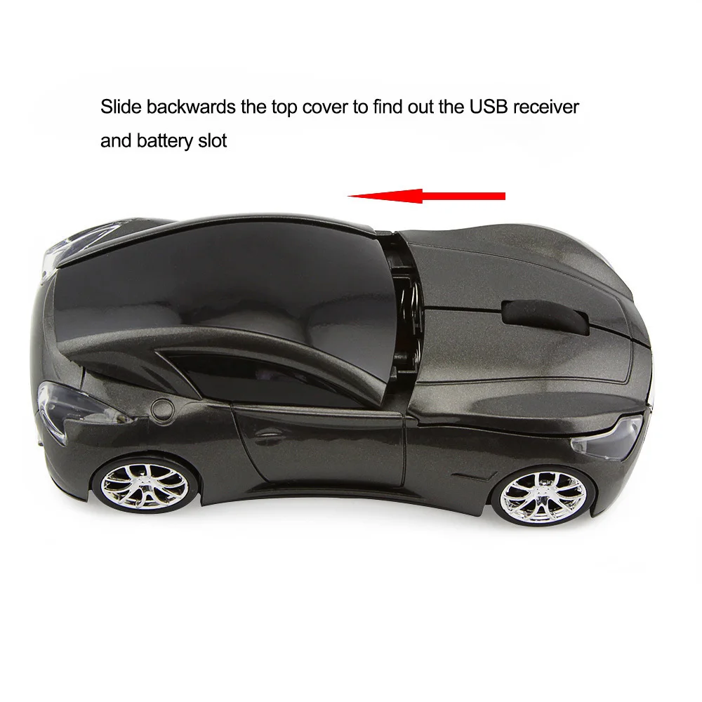 CHUYI Wireless Sports Car Model Mouse Optical Mouse 1600DPI Ergonomic Gaming Mice With USB  For Computer PC Xiaomi Laptop Gift