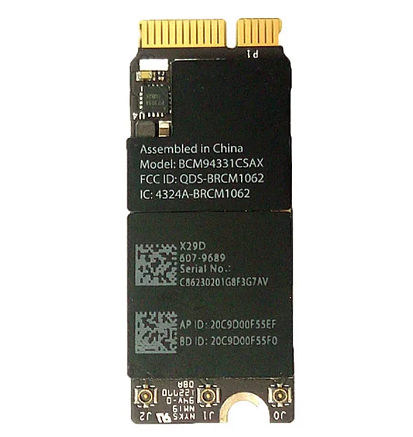 Сетевая Wlan мини-карта Broadcom BCM94331CSAX 450 Мбит/с Wi-Fi Bluetooth 4 0 PCI-E для 15 Retina Macbook Pro A1398 |
