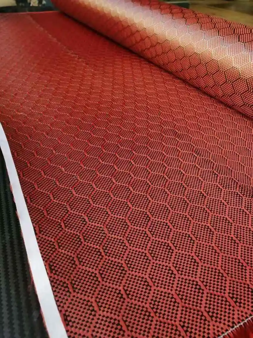 Carbon Fiber 200gsm Blue Kevlar Cloth Fabric W weave 40/" 3k 5.9oz