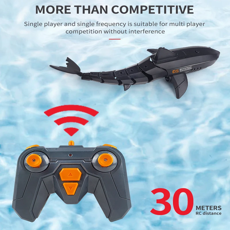 Funny RC Shark Toy Remote Control Animals Robots Bath Tub Pool Electric Toys for Kids Boys Children Cool Stuff Sharks Submarine - Image 3