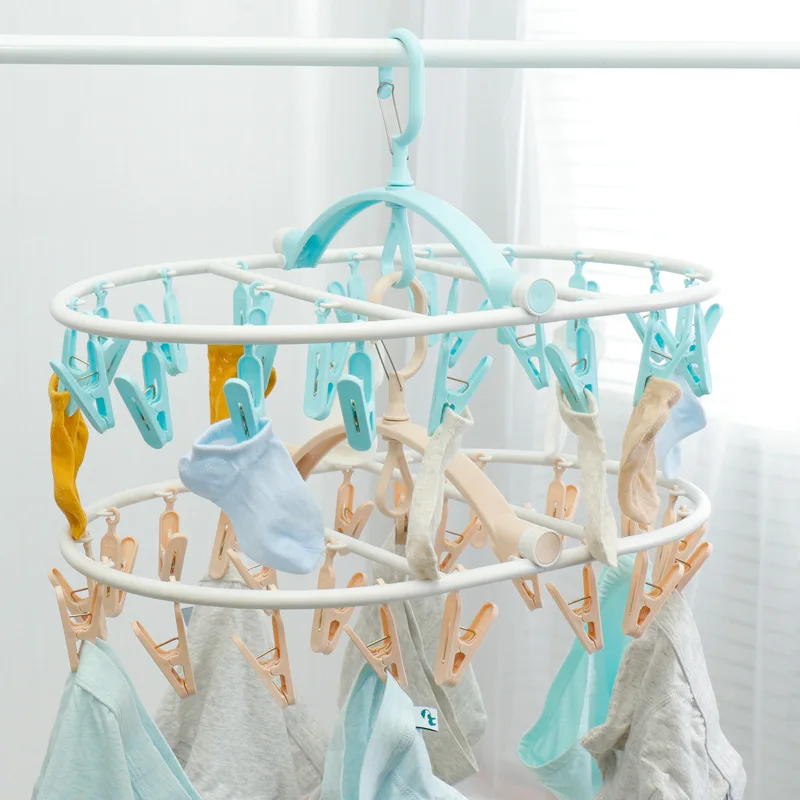 

22 Clip Folding Hanger Clothes Rack Northern European-Style of Plastic Clothes Hanger Brand NEW CHILDREN'S Hanger PVC Coated Han