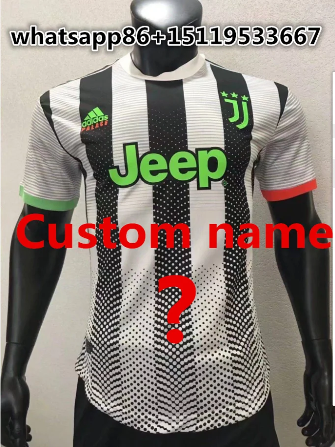 19 20 Новые бесплатные патч новые juvees для взрослых Футбол Джерси дома Роналду де LIGT RABIOT Juve Футбольная Футболка Джерси - Цвет: shirt