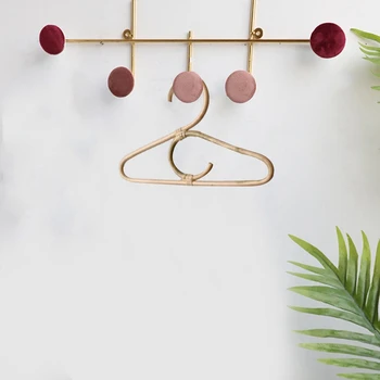 

Rattan Clothes Hanger Style Kids Garments Organizer Rack Children Hanger Kids Room Decoration Hanger for Clothes