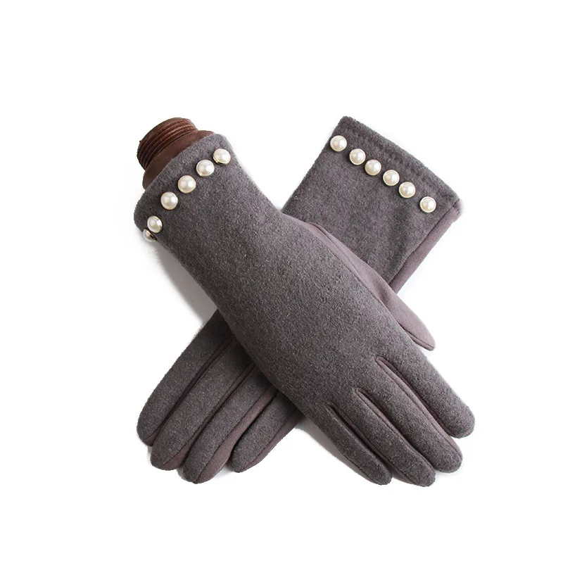 Модные тачскрин женские зимние кашемировые и замшевые теплые перчатки женские перчатки для мобильного телефона Женские зимние модные варежки guante
