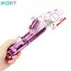 USB Rechargeable Butterfly Vibrator Sex Toys Dual Vibration Wand Dildo Vibrators for Women Telescopic Rotating Bead Rods 1