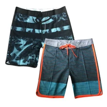 Мужские плавки быстросохнущие с принтом Бермуды серфинг пляжные брюки одежда для купания высокая посадка, ремень шорты для плавания спортивные Леггинсы Короткие