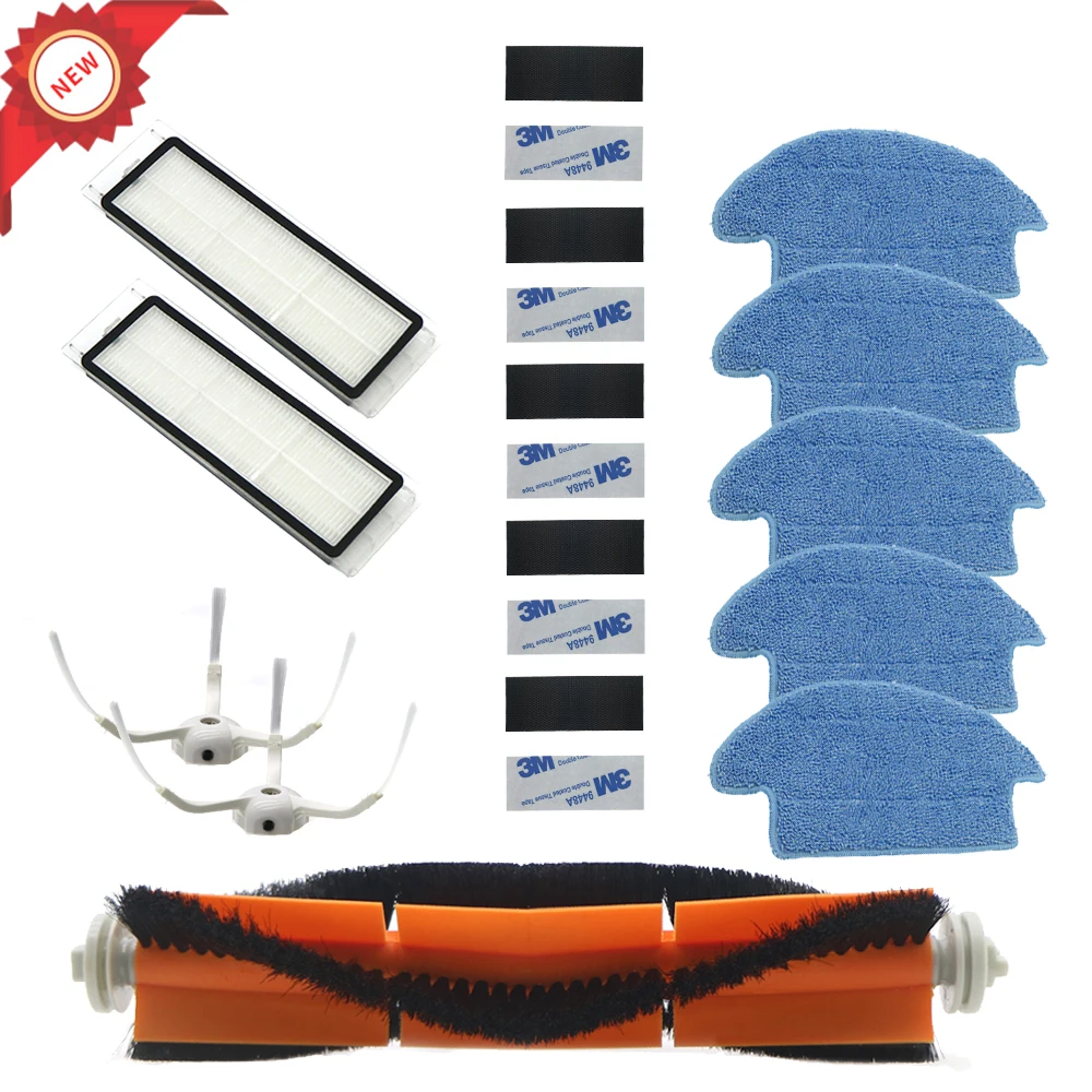 

packaging Part Pack Side Brushes HEPA Filter Roller brush for Xiaomi Robot Vacuum Cleaner Parts Spare Parts Kits