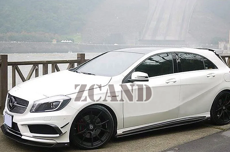 Настоящие Углеродные волокна OE-style боковые юбки подходят для Benz A-CLASS W176 A176 A250 A200 A45 Amg Pakage 1 пара