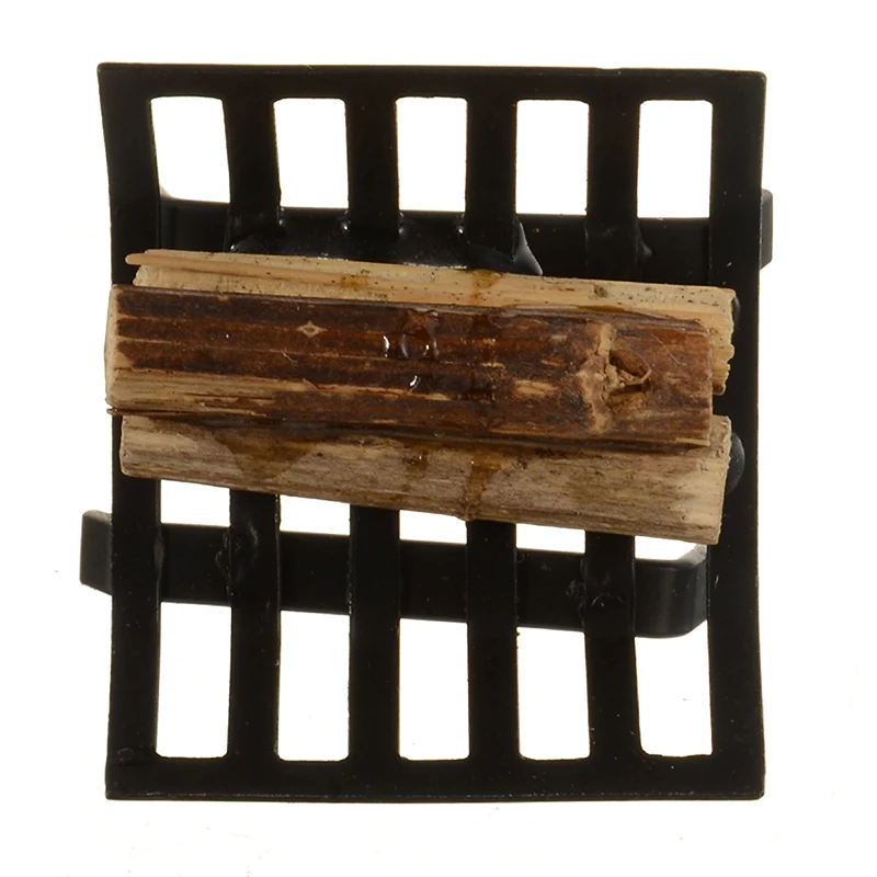 1pcs Miniature Metal Firewood Rack For 1:12 Dollhouse Furniture Garden Lawn Fireplace For Dollhouse Decoration