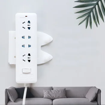 

Wall-mounted Power Strip Holder With Cable Organizer Hook,,