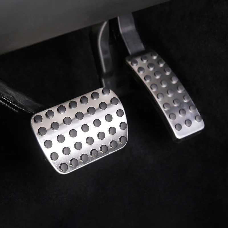 Car Pedals Pedal Cover Stainless Steel Pedal Cover Foot Pedal Fuel Brake Pedal Cover for Mercedes A B R Classe W176 W177 W164 W245 W246 C118 W167 W168 W247 CLA GLA GLE ML AMG