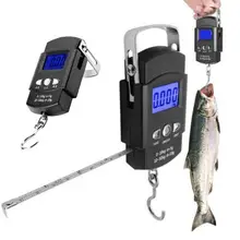

Mini Digital Scale For Fishing Portable LCD Digital Electronic Fishing Travel Luggage Electronic Hanging Hook Weighing Scale