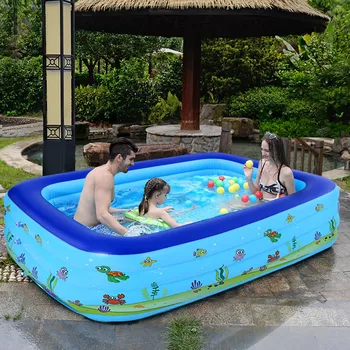 

Kids inflatable Pool High Quality Children's Home Use Paddling Pool Large Size Inflatable Square Swimming Pool for baby
