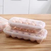 10/18 Grid Egg Storage Box Egg Tray with Lid Kitchen Refrigerator Egg Box Egg Drop Rack Egg Storage Boxes Fridge Egg Organizer 1