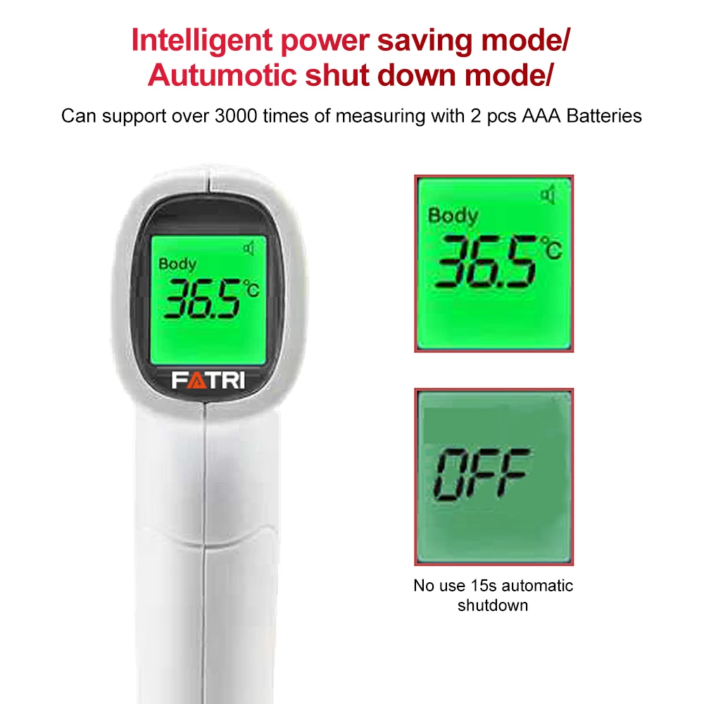 

CYSINCOS Infrared Forehead Baby Alarm Thermometer Digital Blacklight Fever Non-contact Body Temperature In Stock Fast Delivery