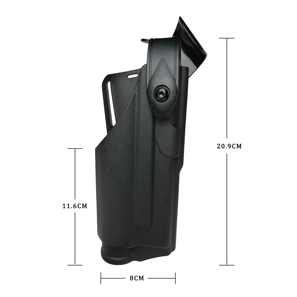 Tactical Gun Pistol Belt Holster for GLOCK 17 19 22 23 31 32 with Light Bearing