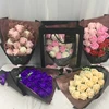Flone 18pcs Creative Scented Artificial Soap Flowers Rose Bouquet Gift Box Simulation Rose Valentines Day Birthday Gift Decor ► Photo 2/6
