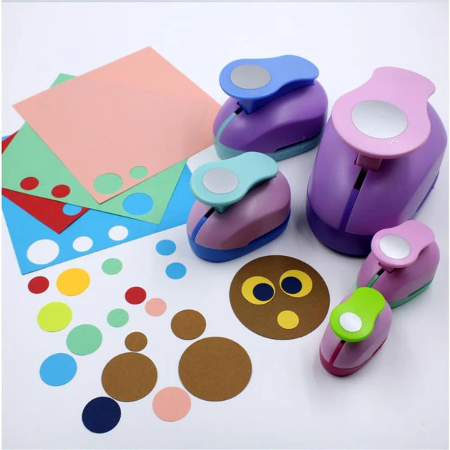 Circle Paper Punch, 5 PCS Circle Punches for Paper Crafts, 5 Different Size  Circle Hole Punch,Random Colors - AliExpress