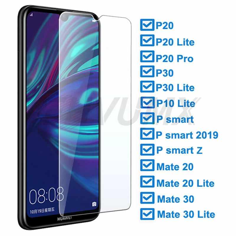 

9H Tempered Glass For Huawei P30 Lite P20 Pro P smart Z 2019 Protective Glass For Huawei Mate 20 30 Lite Screen Protector Film