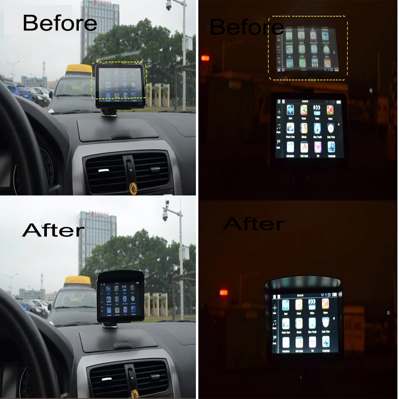 Car GPS Sunshade 7 inch Car GPS Navigation Sunshade Anti Accessories parts