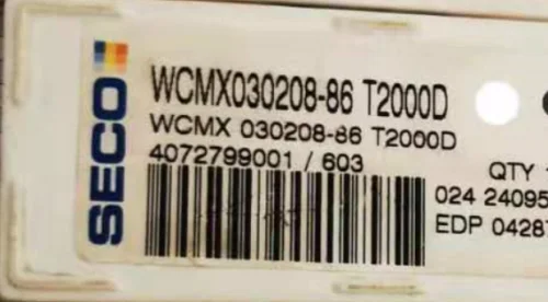 10 шт. вставки карбида WCMX030208-86 T2000D