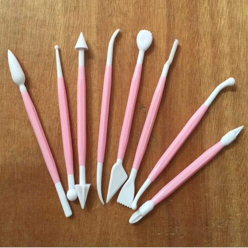 8 шт./компл. полипропиленовая пластиковая помадка украшение для торта цветок