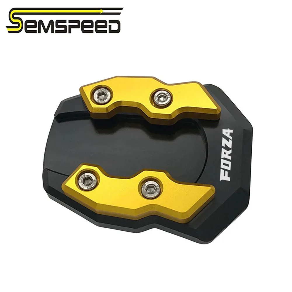 SEMSPEED логотип мотоцикла FORZA подножка сбоку накладка пластина для Honda Forza300 250 125 MF13 MF14 подножка расширение колодки Поддержка