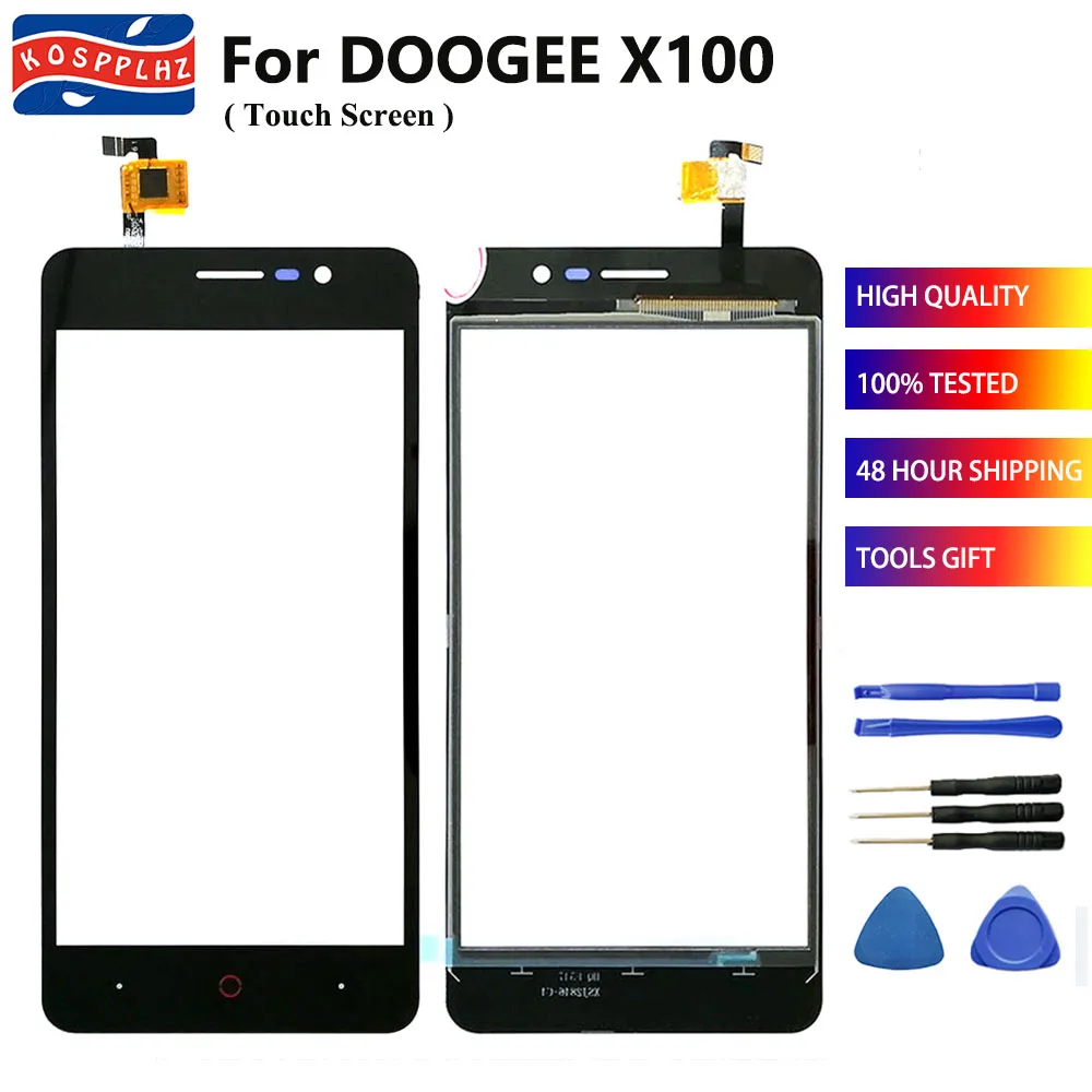 5," переднее стекло для Doogee X100 сенсорный экран Сенсорная панель дигитайзер сенсор Протестировано хорошо+ инструменты и ленты